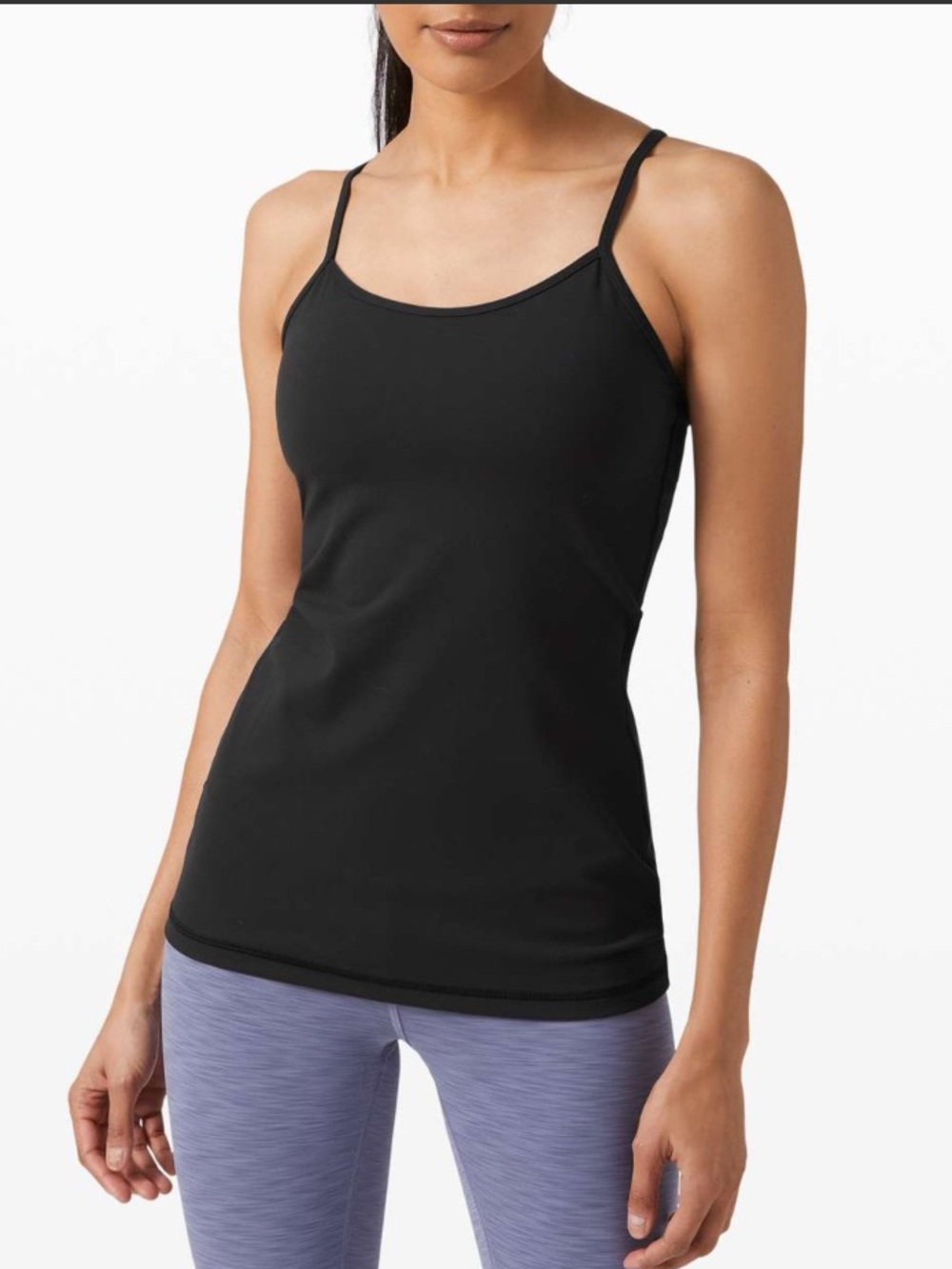 lululemon athletica Black Power Y Tank